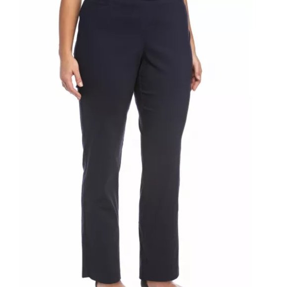 Kim Rogers Pants - Kim Rogers Plus Size Solid Pull-On Dress Pants 24W